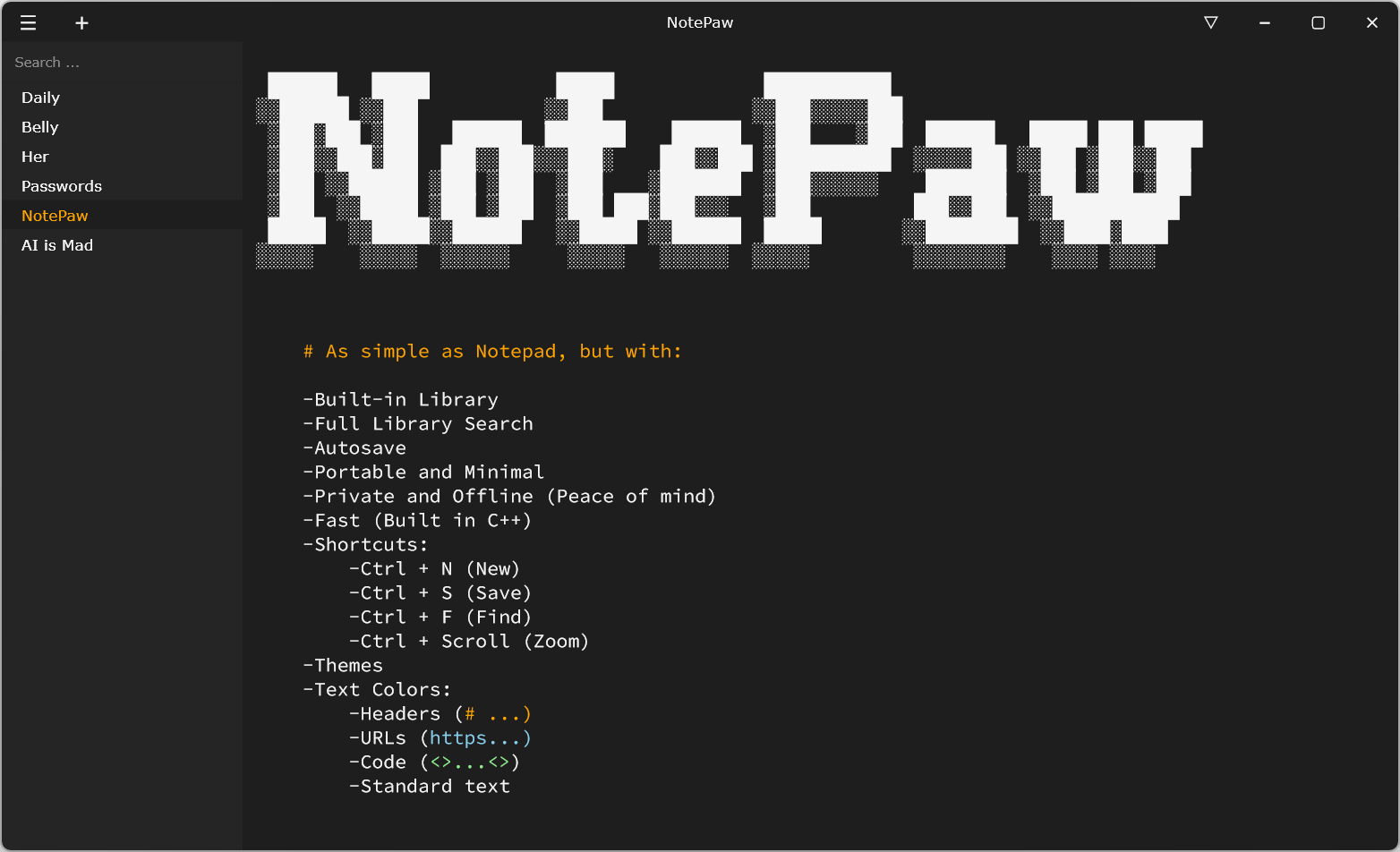 NotePaw Screenshot 2